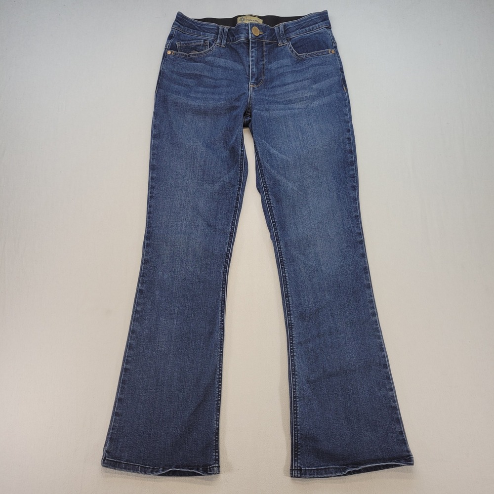 Democracy Jeans Women 8 Blue Bootcut Ab Technology Stretch Denim